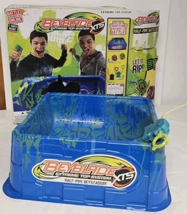 BEYBLADE EXTREME SYSTEM XTS HALF-PIPE BEYSTADIUM blau/grün 2012 Hasbro RAR - Bild 1 von 6
