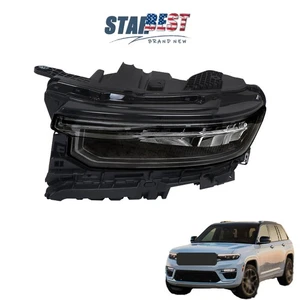 Left For Jeep Grand Cherokee 2021-2022 w/ Animation w/o Leveling Headlight Clear - Picture 1 of 12