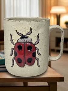 Anthropologie Woodland Coffee Tea Mug Ladybug - Picture 1 of 9