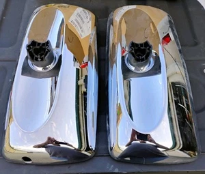USED Freightliner / Mekra 514145330 Mirror Head Chrome Manual - Both Sides - Picture 1 of 4