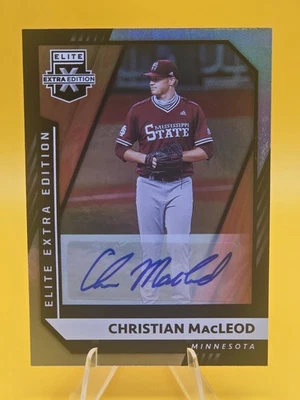 2021 Panini Elite Extra Edition Baseball Christian Macleod Autograph - Image 1 of 4