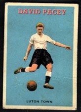 Trade Card,A&BC Gum,FOOTBALLERS,Football Quiz,1959,David Pacey,Luton Town,#38