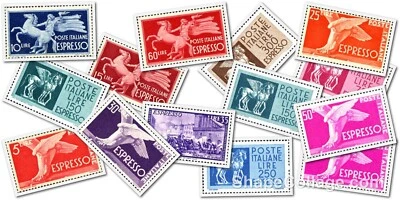 ITALIA ESPRESSI Singolo integri MNH ** Tutte le emissioni Foto 1 de 4