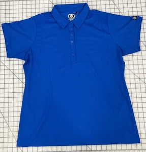 OGIO polo Blue Buttons Collar XL Golf Sports  I3 - Picture 1 of 9