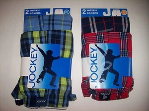 Jockey Underwear Underpants Boys 2pr Classic Woven Boxers NIP - Picture 1 of 2
