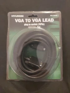 VGA EXTENSION Cable MALE TO FEMALE SVGA PC to Monitor Lead TRIPLE SHIELDED 15pin - Picture 1 of 1