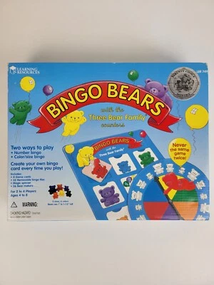 Bingo Bears Game Learning Resources Ages 4-8  2-4 Players Complete - Image 1 of 4