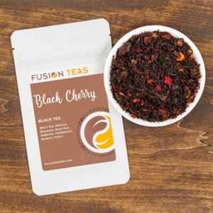 Black Cherry Black Tea - Premium Loose Leaf Blend - Fusion Teas - Picture 1 of 5