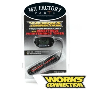 Hour Tach Meter Resettable,  Clock, Timer Motocross Enduro Works Connection Mx - Picture 1 of 18