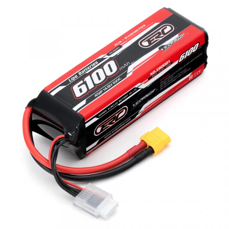 Sunpadow Akku LiPo 4S 14,8V 6100mAh 100C XT60 Stecker SW256420 - Bild 1 von 1