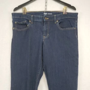 GAP Denim Leggings Women's Size 12/31R Dark Wash Skinny Ankle Jeans - Picture 1 of 13