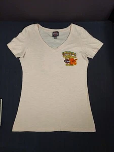 Camiseta para mujer Waikiki, Hawaii Harley-Davidson mediano cuello en V rosa - Imagen 1 de 9