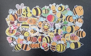 50 adesivi tema ape skateboard laptop auto telefono decalcomanie stickerbomb - Foto 1 di 2
