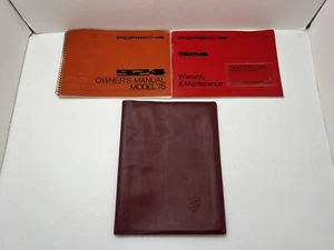 Porsche 924 1978 manual del propietario y conjunto de libros de garantía y mantenimiento con estuche - Imagen 1 de 12