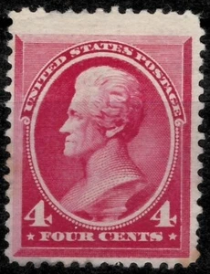 USA stamp 1887 ☀ 4 c Andrew Jackson Scott 215 ☀ MNG - Picture 1 of 2