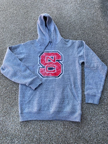 Champion NC State Wolfpack Sweatshirt Mens M Gray Pullover Hoodie Drawstring Men Cover