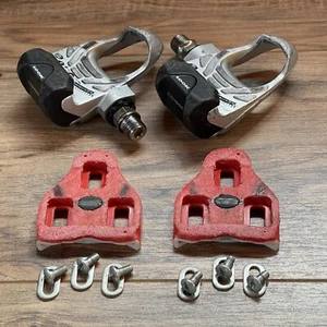 Vintage LOOK PP 357 Clipless Road Pedals Silver 9/16 Multitensor with Cleats - Picture 1 of 11