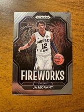 JA MORANT 2023 Prizm Draft Picks FIREWORKS #18 Basketball Card