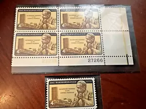 Scott#1203 Dag Hammarskjold Plate Block of 4 PLUS SINGLE MNH I will combine Ship - Picture 1 of 1