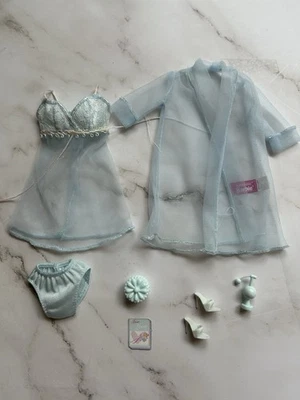 Mattel Fashion Avenue Blue Magnolia Lingerie Barbie Doll Outfit - Image 1 of 4