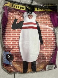 Bowling Pin Costume Funny Adult One Size Halloween Party Outfit  - Picture 1 of 4