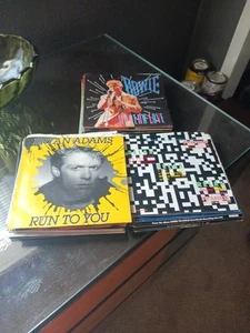 44 Vinyl 45s Picture Sleeves David Bowie Police Rick Springfield Bryan Adams 7" - Picture 1 of 12