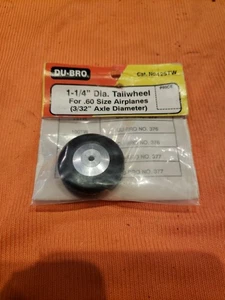 Du-Bro - 1.25" Tailwheel Wheels 1-1/4" - New - Part 125TW - JT25 - Picture 1 of 5