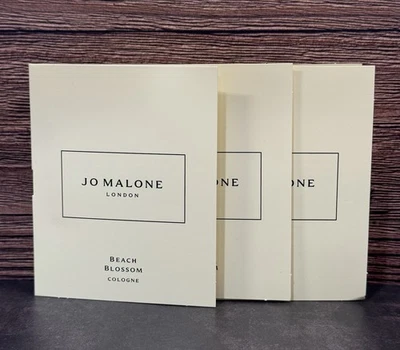 Jo Malone Beach Blossom Colonia Muestra 0.05oz/1.5ml Paquete Lote De 3 Foto 1 de 4