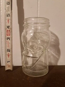 Vintage HAZEL ATLAS Donald Duck Clear Glass Jelly Jar - Picture 1 of 6