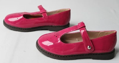 Sapatos Gymboree Meninas Perfurado T-Strap Mary Jane AC2 Berry Tamanho: EUA:13 EU:31 - Imagem 1 de 4