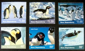 2001 ROSS DEPENDENCY PENGUIN STAMPS SET 6 NEW ZEALAND EMPEROR ARCTIC ADELIE BIRD - Picture 1 of 1
