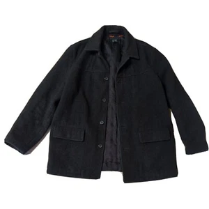 J Crew Destination Topcoat Italian Wool Tweed Black XLT crew mens jacket coat  - Picture 1 of 12