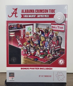 Alabama Crimson Tide Puzzle ""A Real Nailbiter"" 500 Teile 20""x15"" fertige Größe - Bild 1 von 2