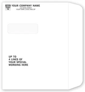 747 Booklet Envelope Single Window 11 1/2 x 8 3/4" QTY 100 - Picture 1 of 1