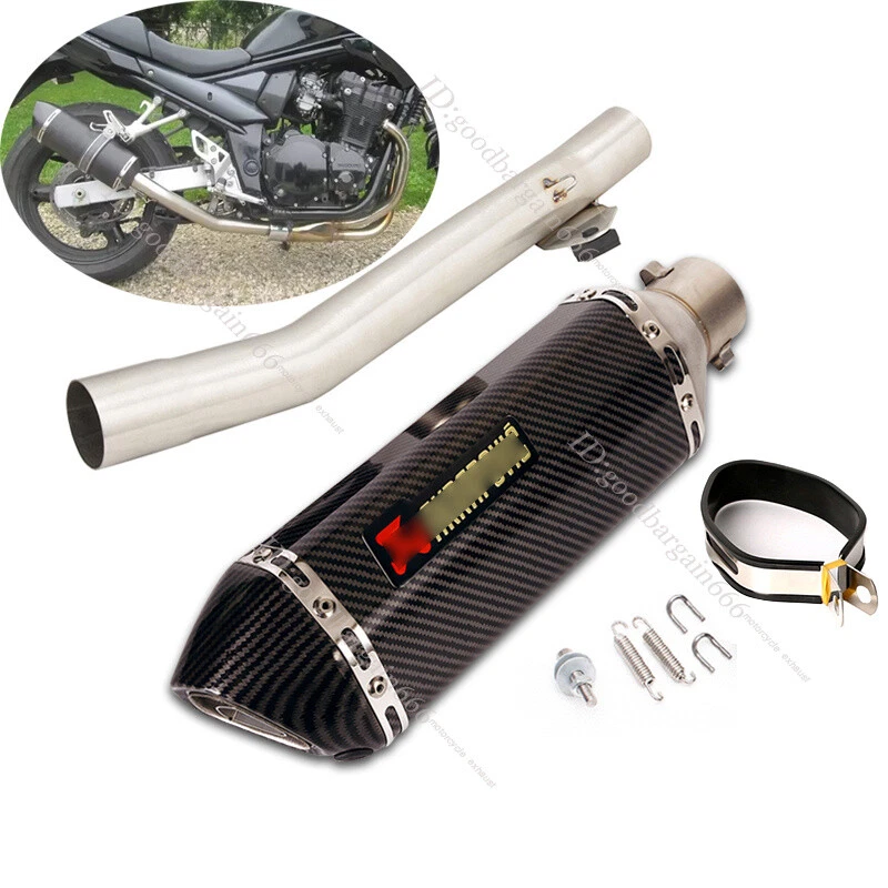 Silenciadores silenciadores de tubo de escape medio 51 mm para Suzuki Bandit 600 GSF600 1995-2006 Foto 1 de 4