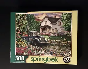 Springbok 500 Piece Jigsaw Puzzle Simpler Times Complete - Picture 1 of 7