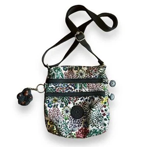 Mini Bandolera Kipling Floral con Mono Llavero Bolso Encanto Monedero de Viaje - Imagen 1 de 8