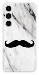Coque en silicone imprimée compatible Samsung Galaxy S24 Plus Hipster Moustache - Picture 1 of 3