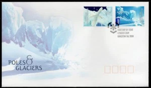 Polos y glaciares A.A.T MNH 2009 FDC - Imagen 1 de 1