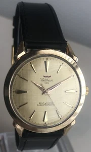 WALTHAM Automatic 100 Jewel Watch Vintage 10K Gold Fill Wristwatch - Picture 1 of 12