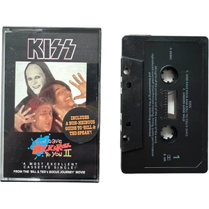 Kiss Tape Cassette Bill & Teds Bogus Journey Soundtrack 1991 Warner Brothers VTG - Picture 1 of 13