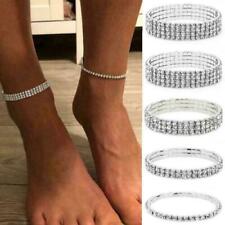 Modeschmuck-Fußketten in Silber