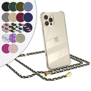 EAZY CASE do Apple iPhone 12 / 12 Pro Etui Opaska Łańcuszek na telefon komórkowy Silikon Etui Cover - Zdjęcie 1 z 31