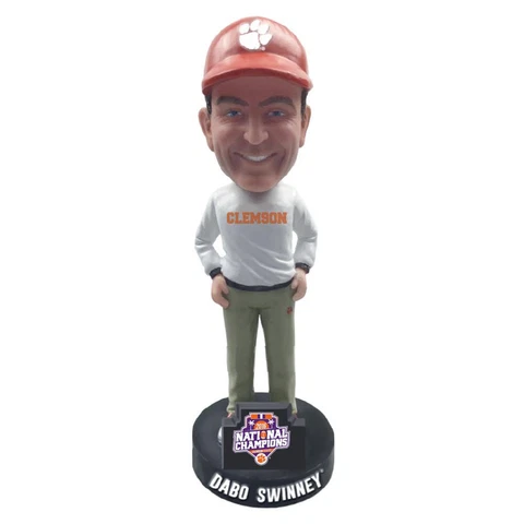Dabo Swinney Clemson Tigers 2017 Football National Champions Bobblehead NCAA Cover
