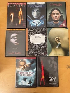 Horror Movie DVD Lot 20 DVDs - Se7en THX 1138 - Rare - Free Shipping and Cheap - Picture 1 of 2