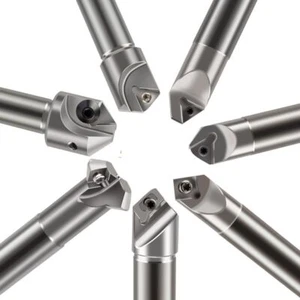 Carbide Inserts Holder Chamfer Tool CNC Milling Machine Lathe Chamfering Cutter - Picture 1 of 12