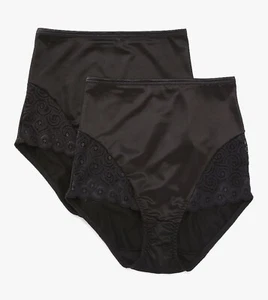 Paquete de 2 calzoncillos moldeadores Bali para mujer de control firme con encaje Dfx054 medianos - Imagen 1 de 2