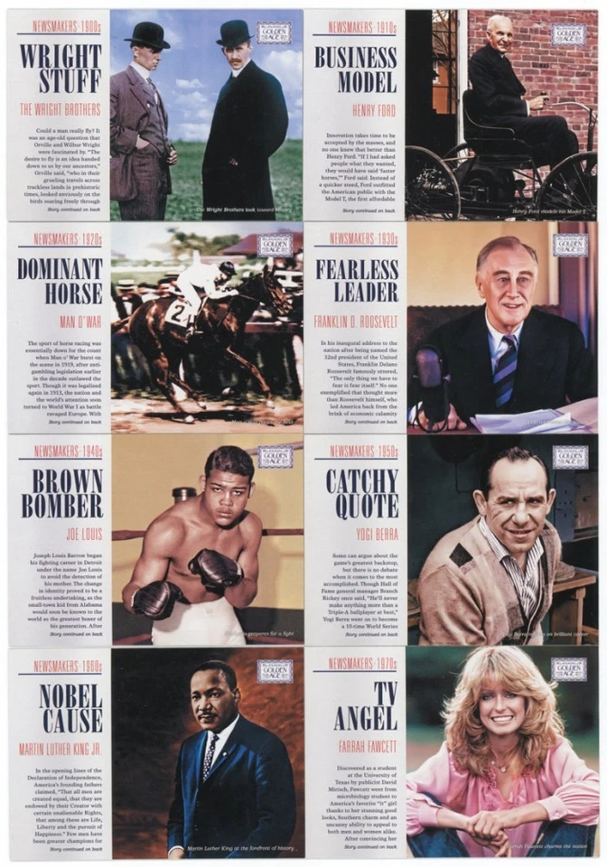 2014 Panini Golden Age Newsmakers 8-Card Insert Set - Image 1 of 1