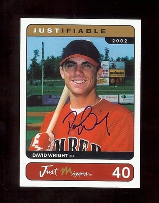 DAVID WRIGHT New York Mets 2002 Certificado AUTÓGRAFO #d Rookie RC xx/500 - Imagem 1 de 2