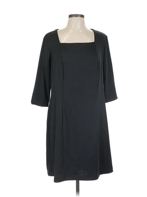Vestido casual Travelsmith feminino preto L Petites - Imagem 1 de 4